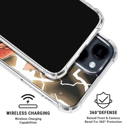 Marvel Thor Thor’s Lightning iPhone 15 Plus Clear Case