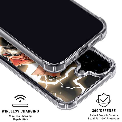 Marvel Thor Thor’s Lightning iPhone 16 Plus Clear Case