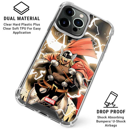 Marvel Thor Thor’s Lightning iPhone 16 Pro Max Clear Case