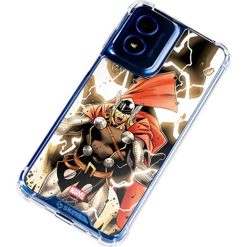 Marvel Thor Thor's Lightning Moto G Play 4G (2024) Clear Case