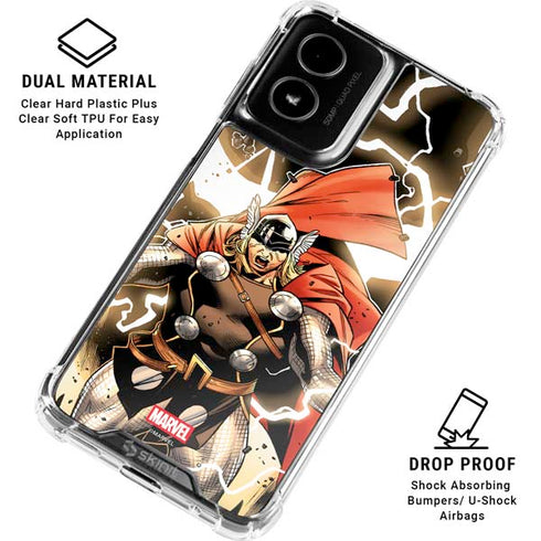 Marvel Thor Thor’s Lightning Moto G Power 5G (2024) Clear Case