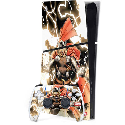 Marvel Thor Thor’s Lightning PS5 Slim Digital Edition Bundle Skin