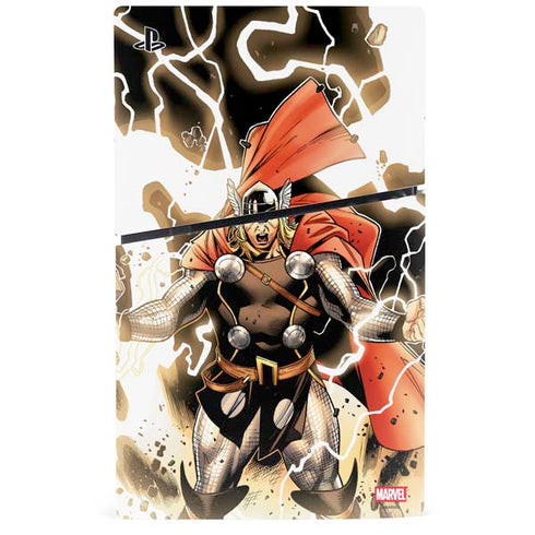 Marvel Thor Thor’s Lightning PS5 Slim Digital Edition Bundle Skin