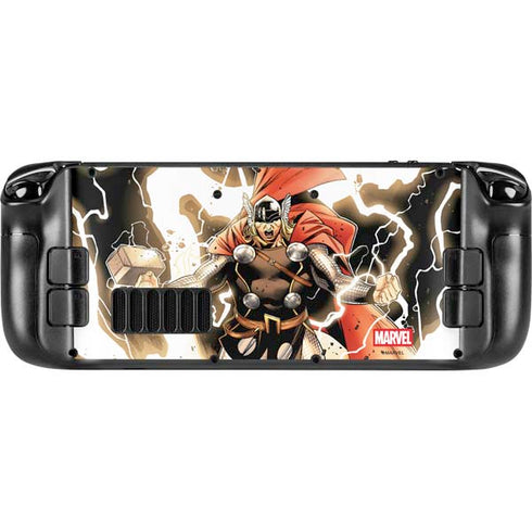Marvel Thor Thor’s Lightning Steam Deck Handheld Gaming Computer OLED Skin