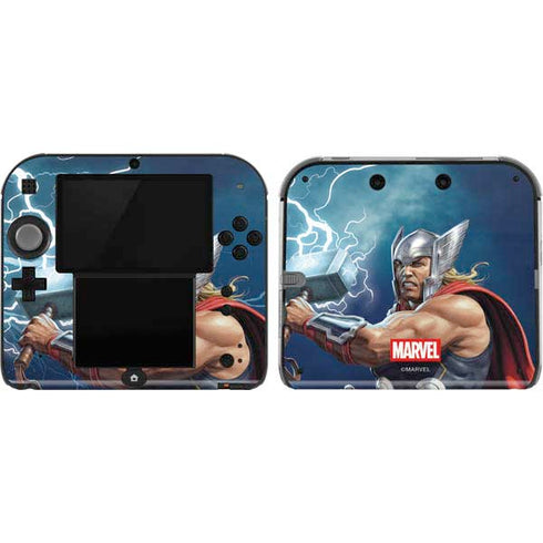 Marvel Thor Thor and Mjolnir Nintendo 2DS Skin