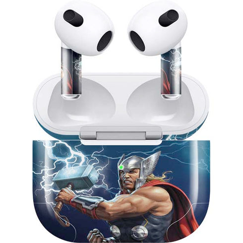Marvel Thor Thor and Mjolnir Apple AirPods (3rd Gen 2021) Skin