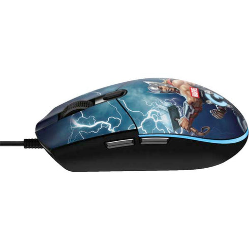 Marvel Thor Thor and Mjolnir G203 Prodigy RGB Wired Gaming Mouse Skin