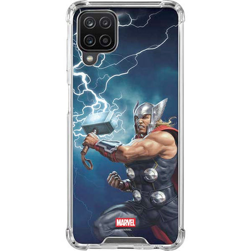 Marvel Thor Thor and Mjolnir Galaxy A12 Clear Case