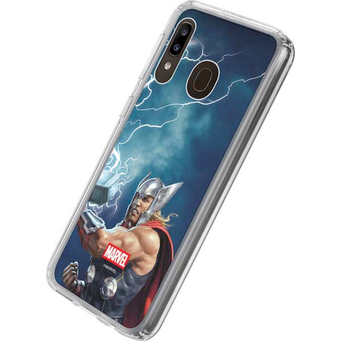 Marvel Thor Thor and Mjolnir Galaxy A20 Clear Case