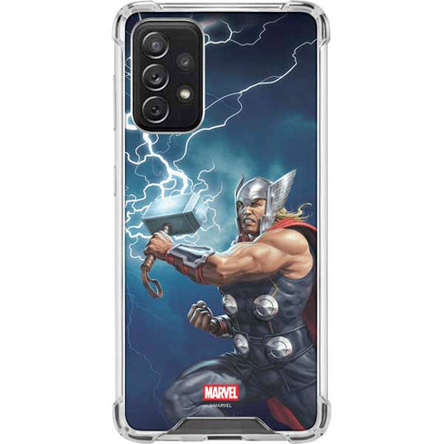 Marvel Thor Thor and Mjolnir Galaxy A72 5G Clear Case