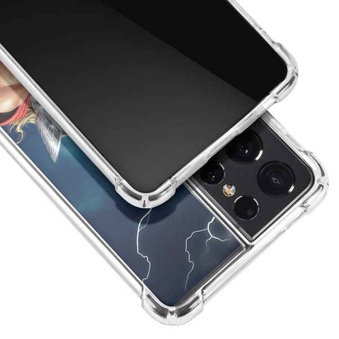 Marvel Thor Thor and Mjolnir Galaxy S21 Ultra 5G Clear Case