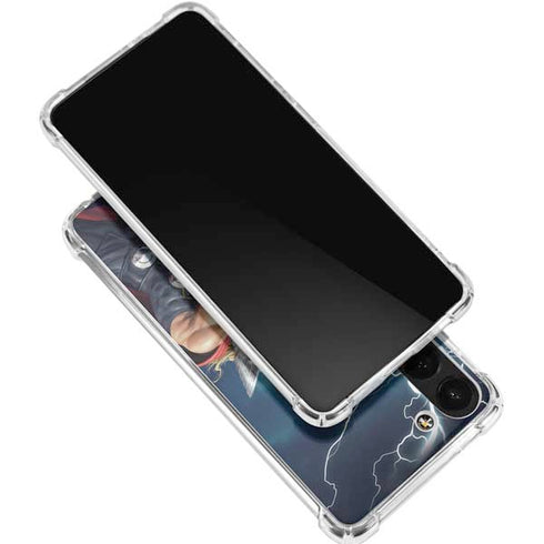 Marvel Thor Thor and Mjolnir Galaxy S23 FE Clear Case