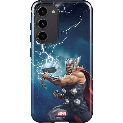 Marvel Thor Thor and Mjolnir Galaxy S23 Plus Pro Case