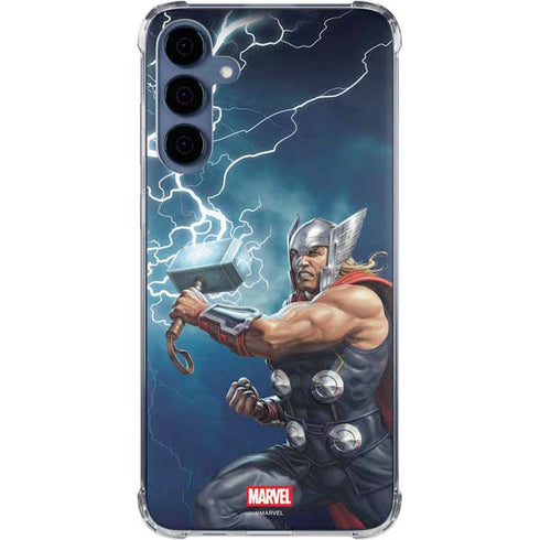 Marvel Thor Thor and Mjolnir Galaxy S24 Clear Case
