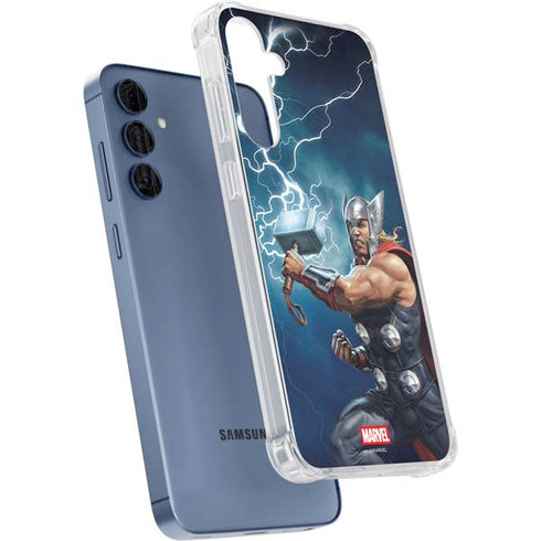 Marvel Thor Thor and Mjolnir Galaxy S24 Clear Case