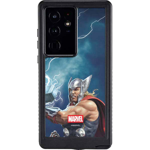 Marvel Thor Thor and Mjolnir Galaxy S24 Ultra Waterproof Case