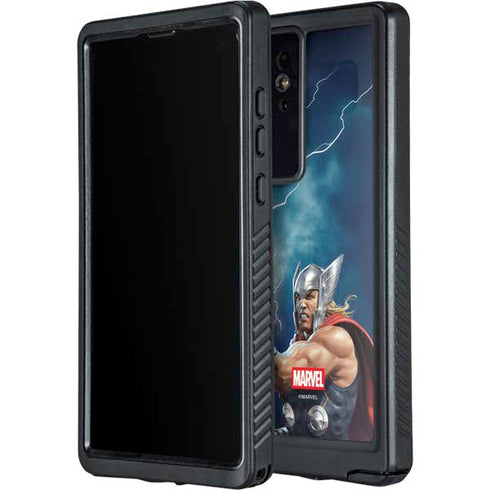 Marvel Thor Thor and Mjolnir Galaxy S24 Ultra Waterproof Case