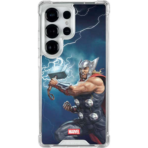 Marvel Thor Thor and Mjolnir Galaxy S25 Ultra Clear Case