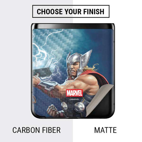 Marvel Thor Thor and Mjolnir Galaxy Z Flip Skin