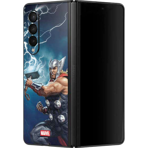 Marvel Thor Thor and Mjolnir Galaxy Z Fold3 5G Skin