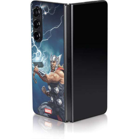 Marvel Thor Thor and Mjolnir Galaxy Z Fold5 5G Skin