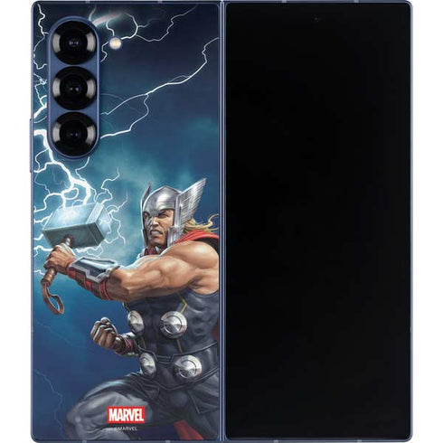 Marvel Thor Thor and Mjolnir Galaxy Z Fold6 Skin