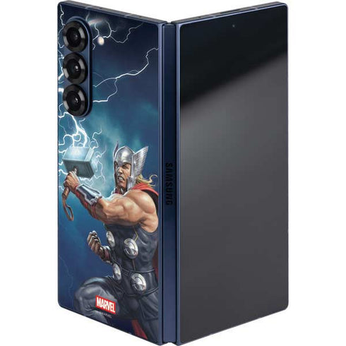 Marvel Thor Thor and Mjolnir Galaxy Z Fold6 Skin