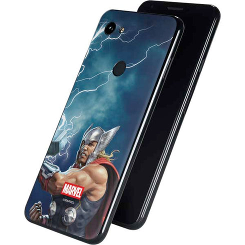 Marvel Thor Thor and Mjolnir Google Pixel 3a Skin