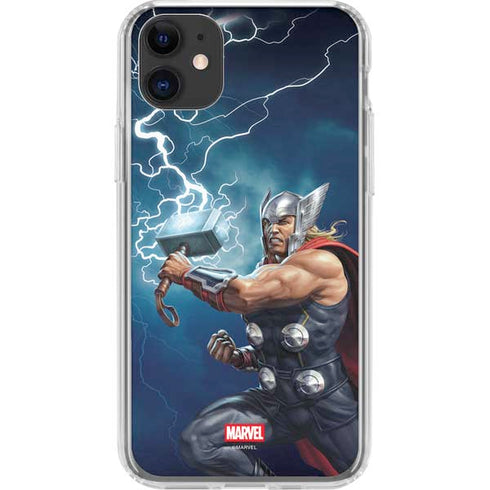 Marvel Thor Thor and Mjolnir iPhone 11 Clear Case