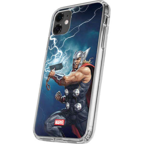 Marvel Thor Thor and Mjolnir iPhone 11 Clear Case