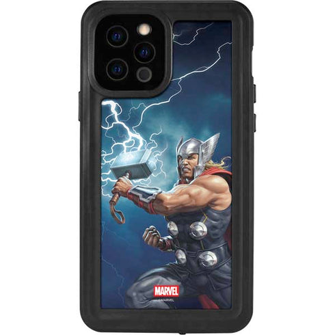 Marvel Thor Thor and Mjolnir iPhone 12 Pro Waterproof Case