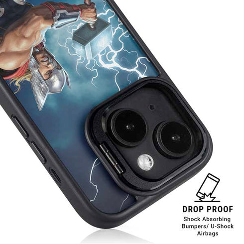 Marvel Thor Thor and Mjolnir iPhone 13 Kickstand Case