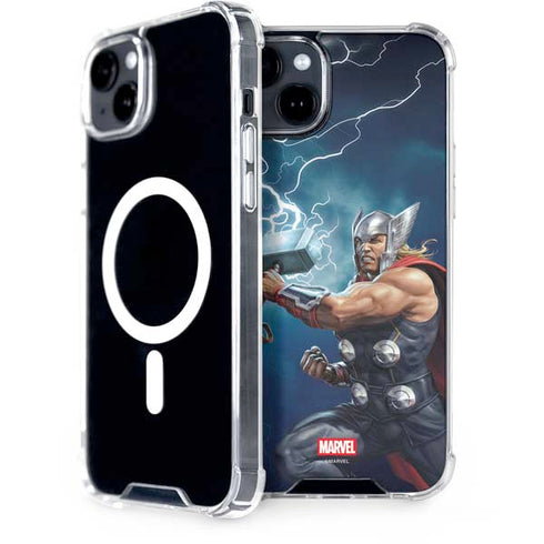 Marvel Thor Thor and Mjolnir iPhone 14 Plus MagSafe Case