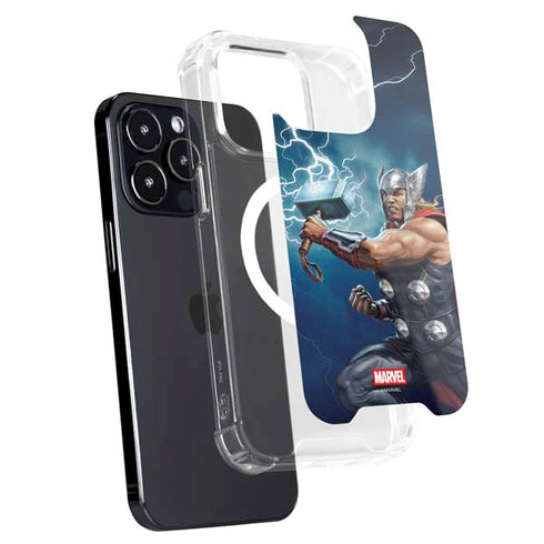 Marvel Thor Thor and Mjolnir iPhone 14 Pro MagSafe Case