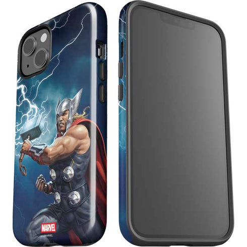 Marvel Thor Thor and Mjolnir iPhone 15 Impact Case