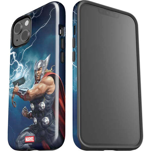 Marvel Thor Thor and Mjolnir iPhone 15 Plus Impact Case