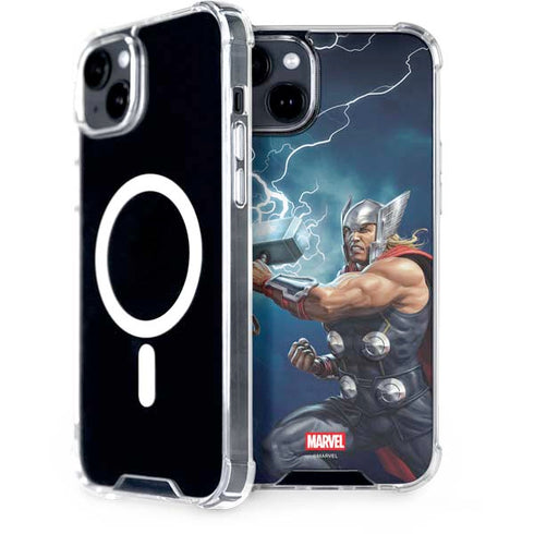 Marvel Thor Thor and Mjolnir iPhone 15 Plus MagSafe Case