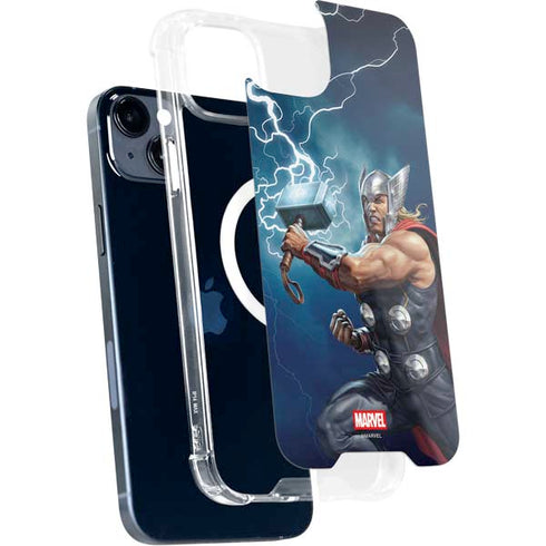 Marvel Thor Thor and Mjolnir iPhone 15 Plus MagSafe Case
