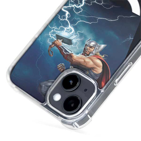Marvel Thor Thor and Mjolnir iPhone 15 Plus MagSafe Case