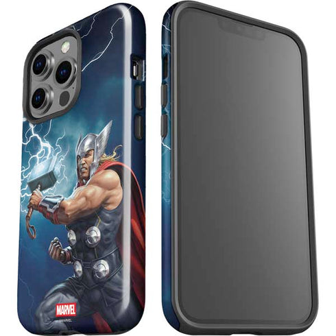 Marvel Thor Thor and Mjolnir iPhone 15 Pro Impact Case