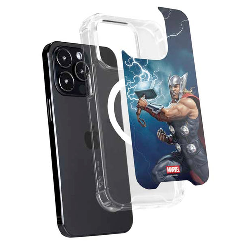 Marvel Thor Thor and Mjolnir iPhone 15 Pro MagSafe Case