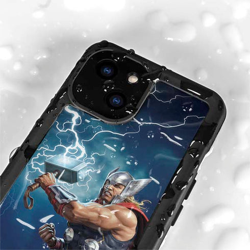 Marvel Thor Thor and Mjolnir iPhone 15 Waterproof Case