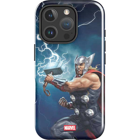 Marvel Thor Thor and Mjolnir iPhone 16 Pro Impact Case