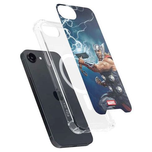 Marvel Thor Thor and Mjolnir iPhone 16e MagSafe Case