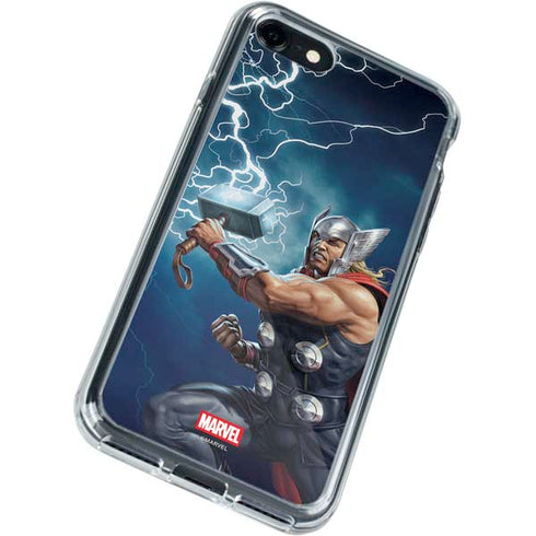 Marvel Thor Thor and Mjolnir iPhone SE (2nd & 3rd Gen) Clear Case