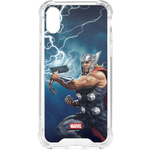 Marvel Thor Thor and Mjolnir iPhone XS Clear Case