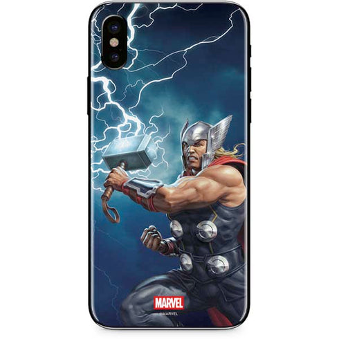Marvel Thor Thor and Mjolnir iPhone XS Skin