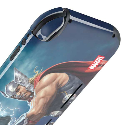 Marvel Thor Thor and Mjolnir Nintendo Switch Lite Skin