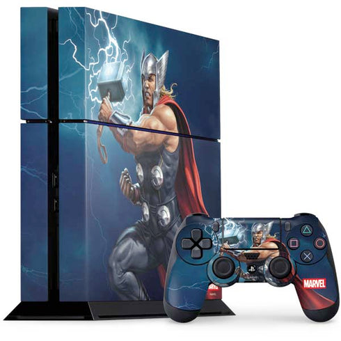 Marvel Thor Thor and Mjolnir PS4 Console and Controller Bundle Skin
