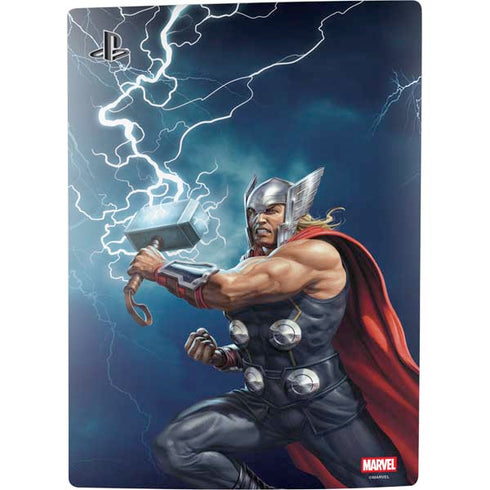 Marvel Thor Thor and Mjolnir PS5 Console Skin